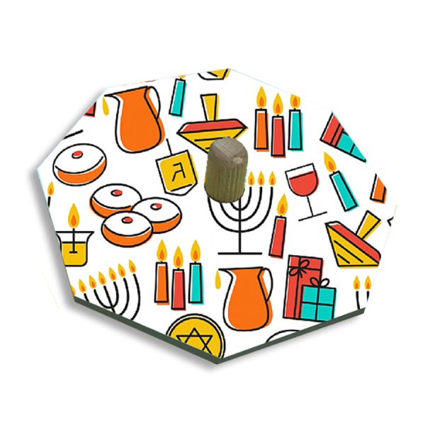 סביבון עץ ממותג