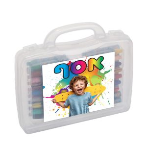 מזוודה קשיחה 36 צבעי פנדה